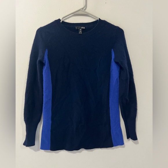 Aqua Cashmere Navy Knit - Picture 1 of 7